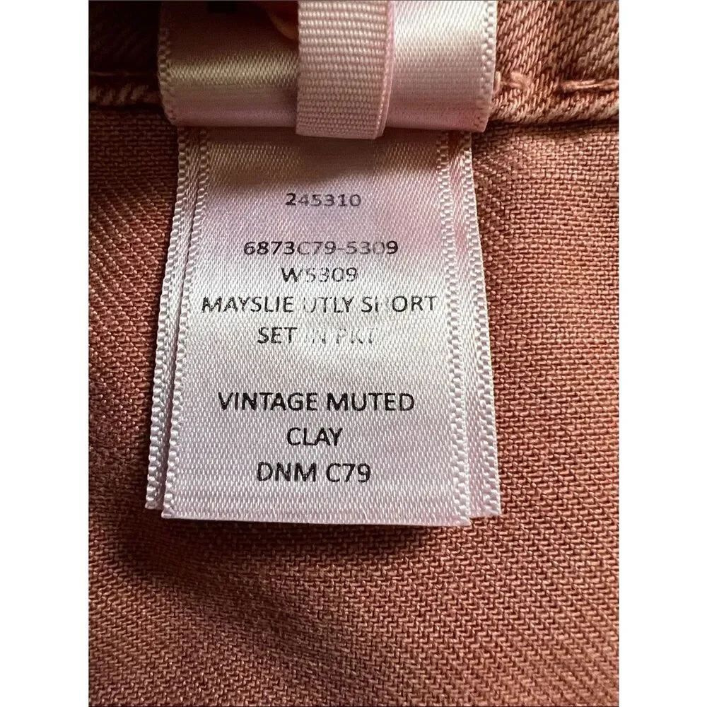 Like New! PAIGE Mayslie Utility Shorts Vintage Muted Clay in Size 32 - Picture 12 of 16